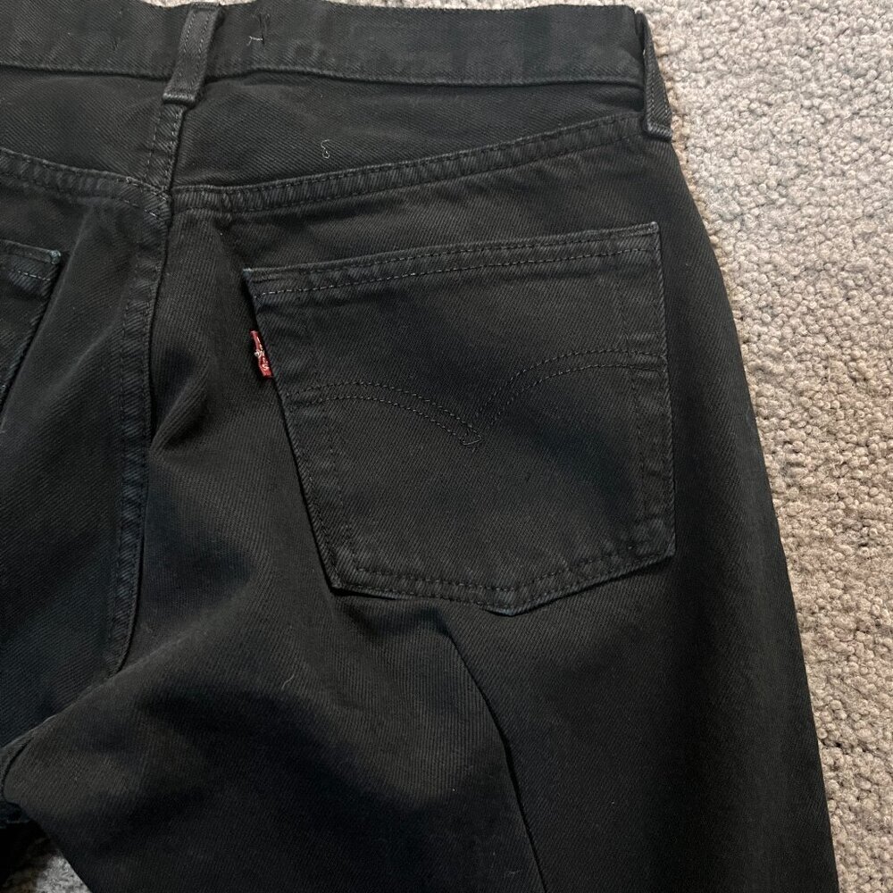 REFORMATION X LEVI'S REPURPOSED UPCYCLED REDESIGNED BLACK JEANS  FITTED  EUC  27 - Picture 9 of 15